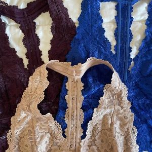 free people bralette bundle